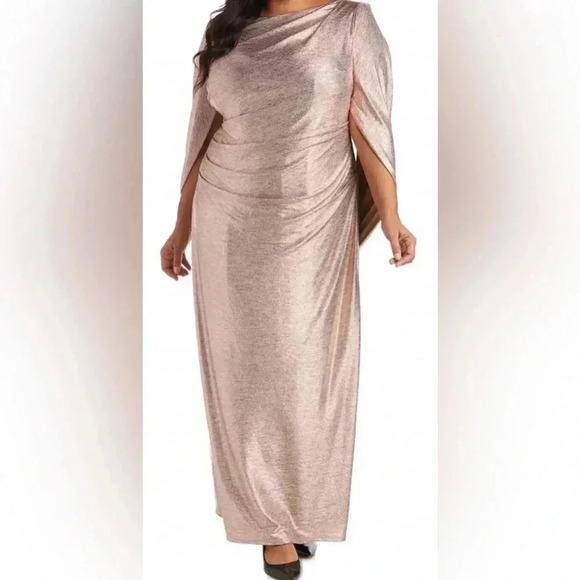 R&M Richards | Plus Size 16 Ruched Waist | Formal Dress / Gown - Picture 1 of 7